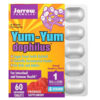 Jarrow Formulas Yum-Yum Dophilus Sugar-Free! Natural Raspberry Flavor 60 Chewable Tablets 790011030218