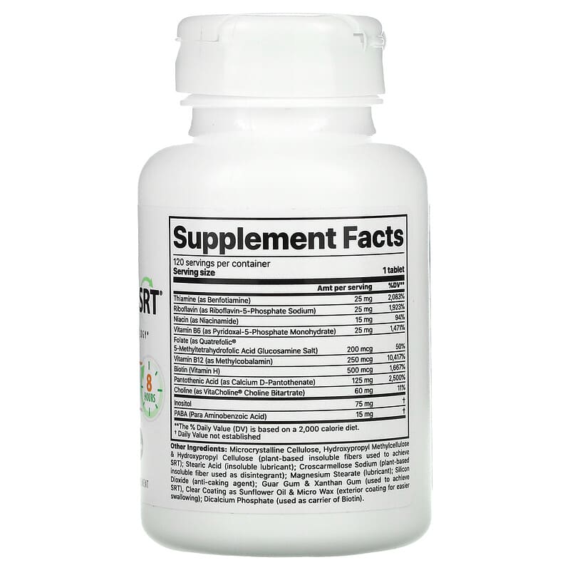 Jigsaw Health, Activated B w/SRT, 120 Tablets 876634000187