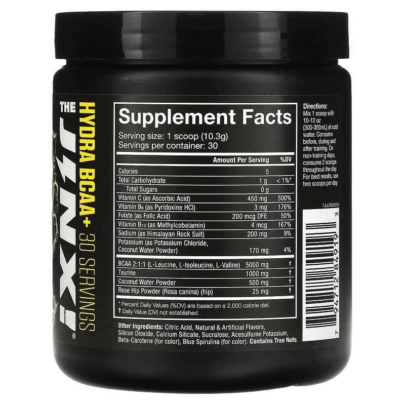 JNX Sports, The Hydra BCAA+, Lemon Lime, 10.8 oz (309 g) 794712849193