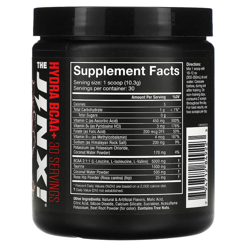 JNX Sports, The Hydra BCAA+, Watermelon, 10.8 oz (309 g) 794712849223