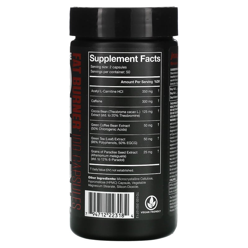 JNX Sports, The Omen! Fat Burner, 100 Capsules 794712223184