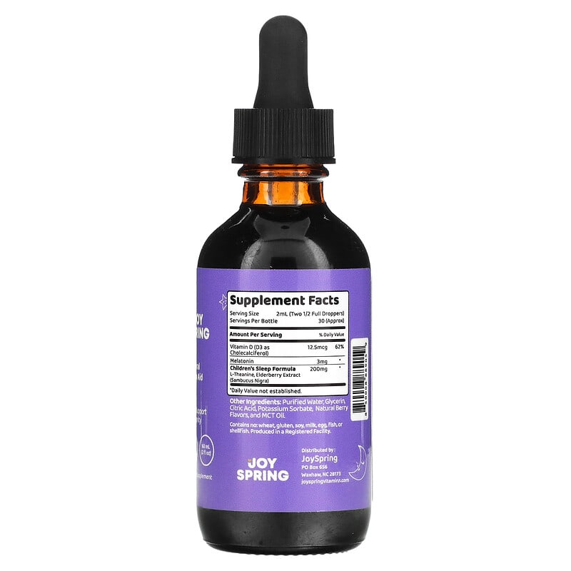 JoySpring, SleepBerry, Age 2+, 2 fl oz (60 ml) 850008889059