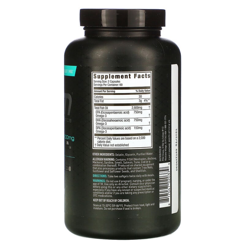 JYM Supplement Science, Omega-3, 120 Softgels 817047020379