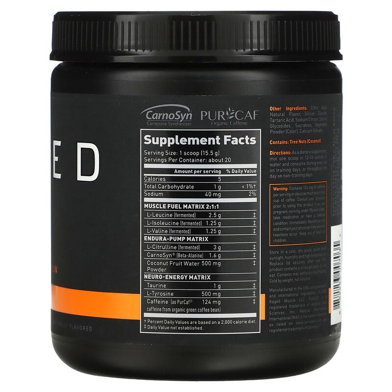 Kaged, IN-KAGED, Intra-Workout, Watermelon, 10.93 oz (310 g) 852253007035