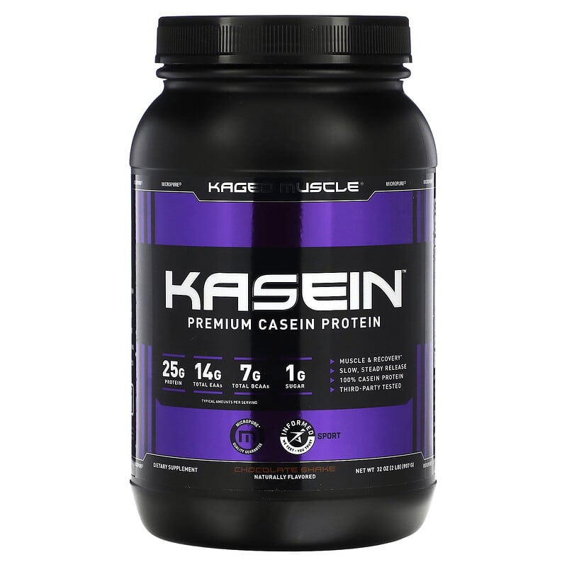 Kaged Kasein Premium Casein Protein Chocolate Shake 2 lb (907 g) 855894008942