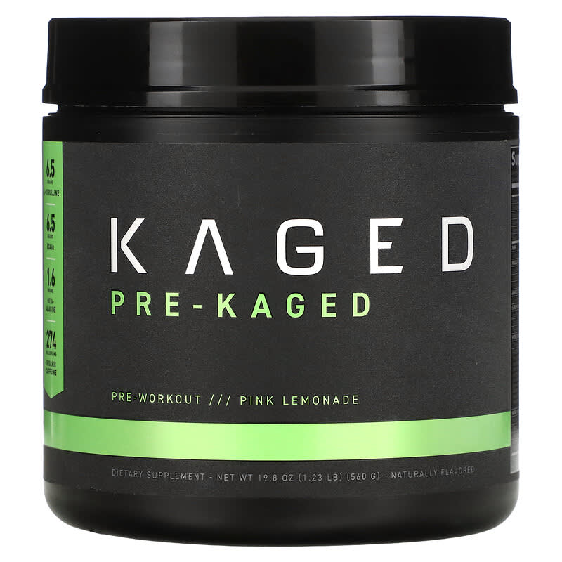 Kaged PRE-KAGED Pre-Workout Pink Lemonade 1.23 lb (560 g) 855894008904