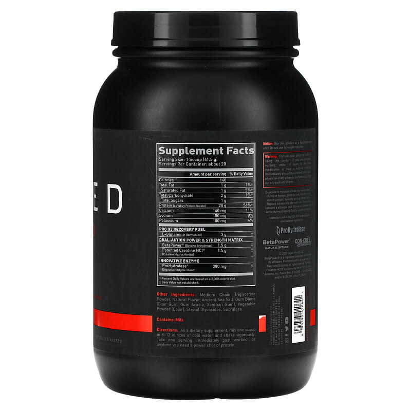 Kaged, Re-Kaged, Post-Workout Protein, 1.83 lb (830 g) 94393450641