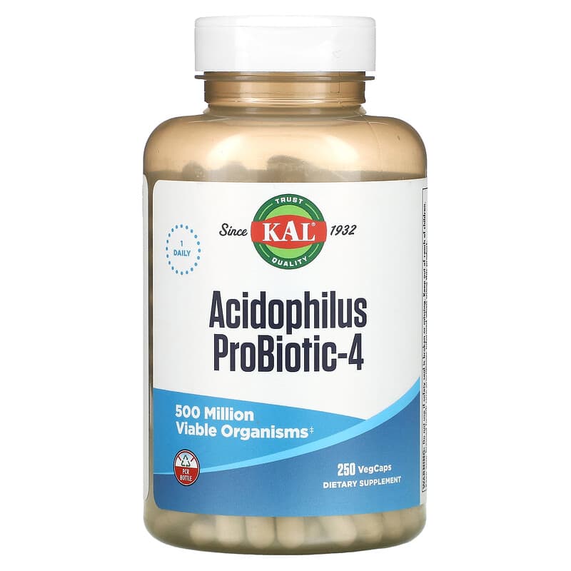 KAL Acidophilus Probiotic-4 250 VegCaps 21245500186