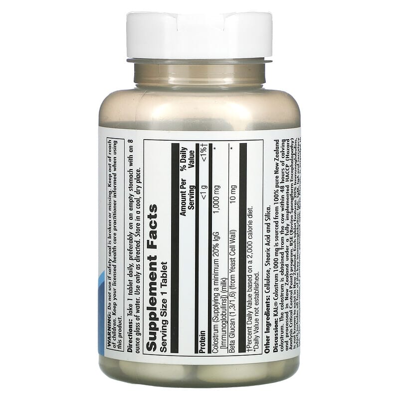 KAL, Colostrum, 1,000 mg, 60 Tablets 21245559009