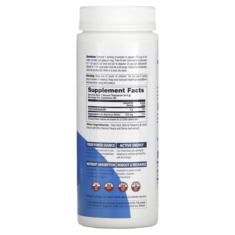 KAL, Energy Magnesium, Keep-Going Drink, Raspberry Lemonade, 14.3 oz (405 g) 21245789277