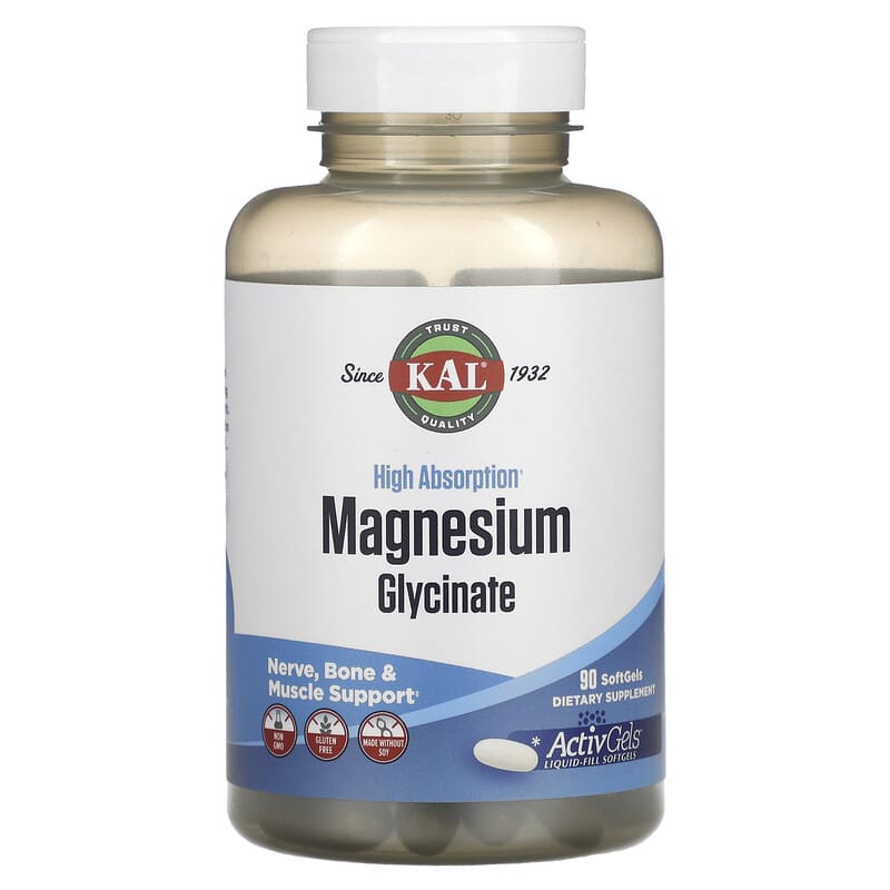 KAL High Absorption Magnesium Glycinate 90 SoftGels 21245618799