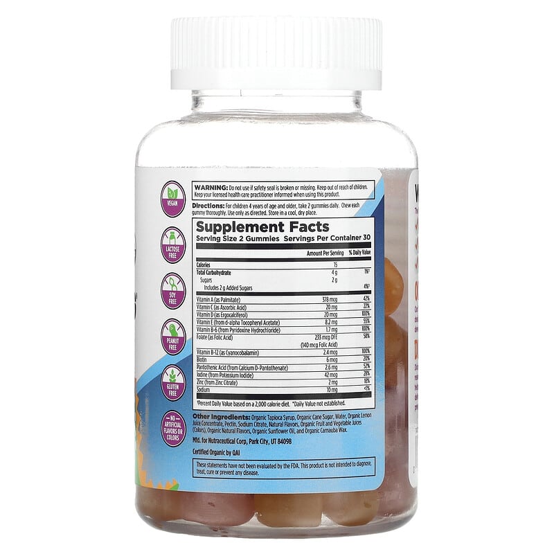 KAL, Kids Multisaurus Gummies, Lemon, Orange & Strawberry, 60 Gummies 21245145196