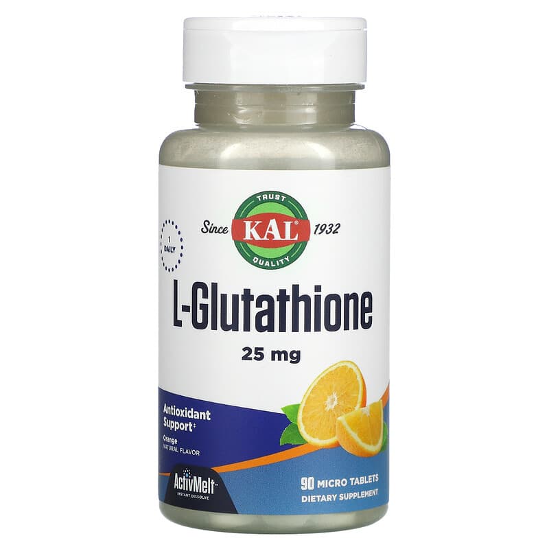 KAL L-Glutathione Orange 25 mg 90 Micro Tablets 21245459361