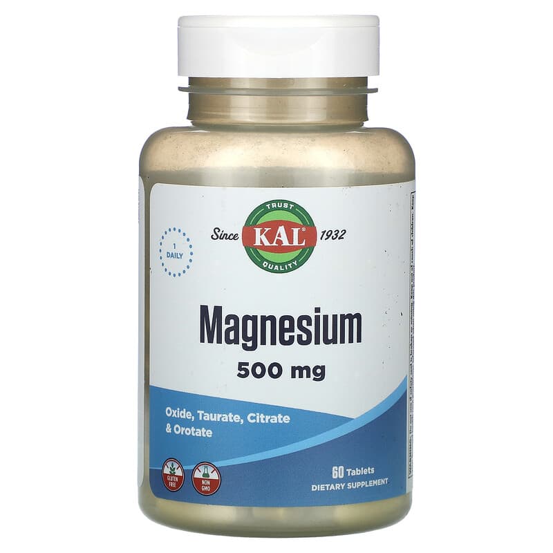 KAL Magnesium 500 mg 60 Tablets 21245573203