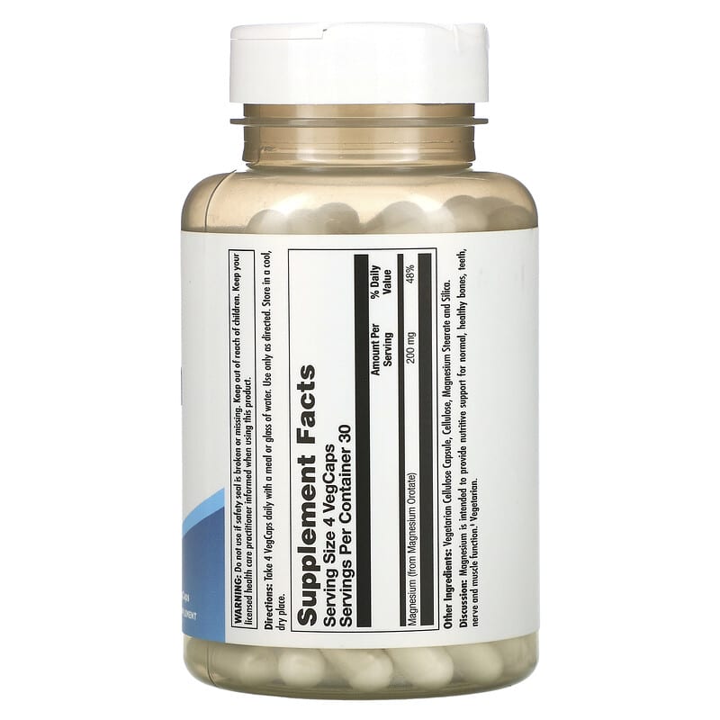 KAL, Magnesium Orotate 200, 50 mg, 120 Vegcaps 21245710608