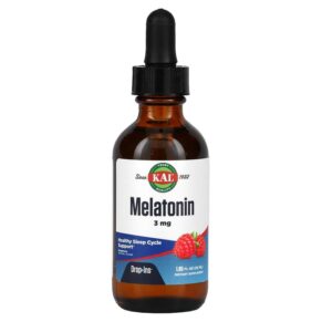 KAL Melatonin Raspberry 3 mg 1.85 fl oz (55 ml) 21245970354