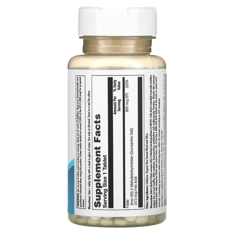KAL, Methyl Folate, 800 mcg DFE, 90 Tablets 21245955931