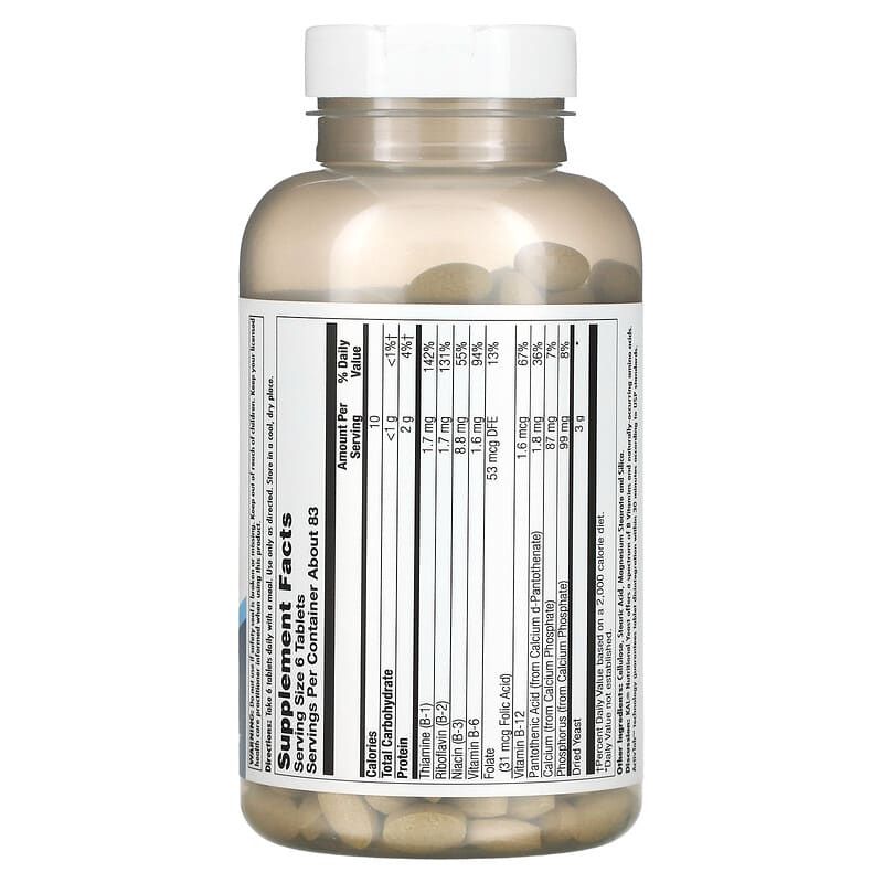 KAL, Nutritional Yeast, 500 Tablets 21245398288