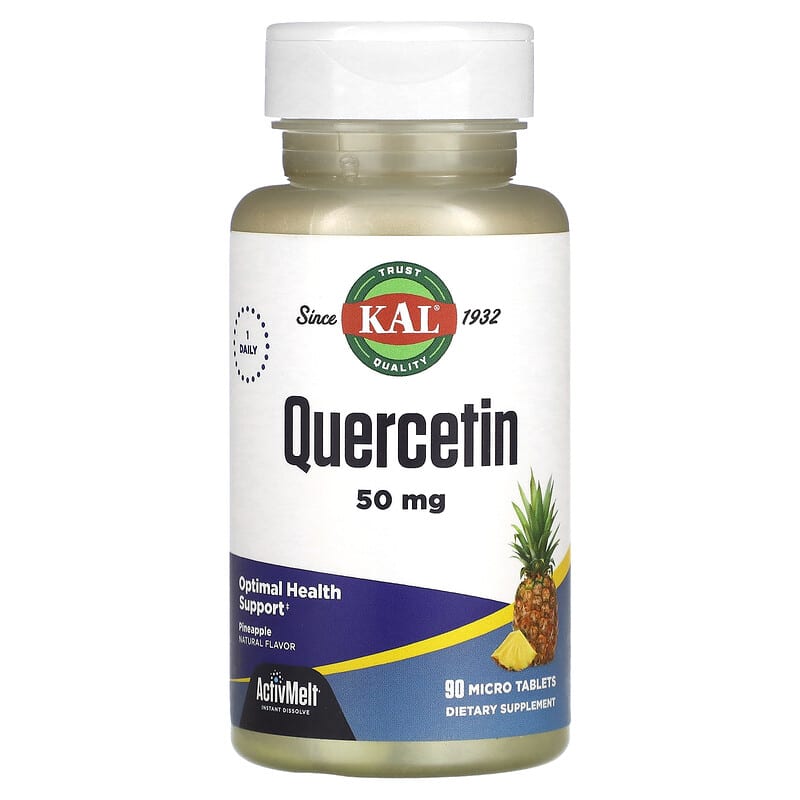 KAL Quercetin Pineapple 50 mg 90 Micro Tablets 21245109068
