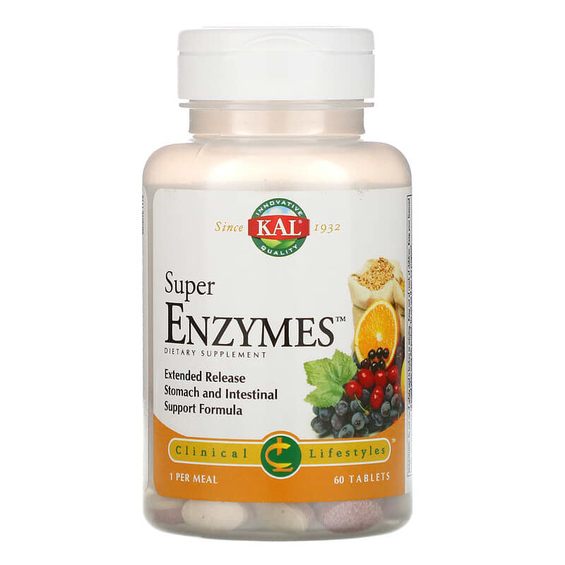 KAL Super Enzymes 60 Tablets 21245893080
