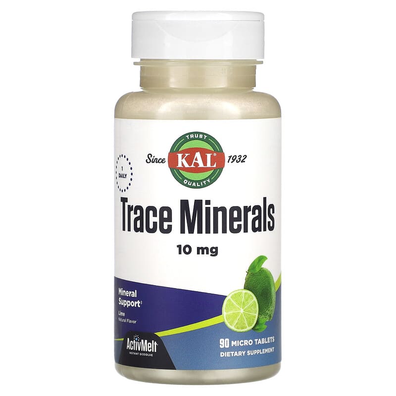 KAL Trace Minerals Lime 10 mg 90 Micro Tablets 21245741831