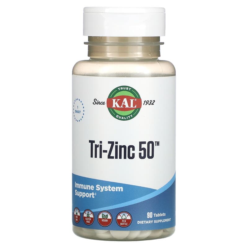 KAL Tri-Zinc 50 90 Tablets 21245955092
