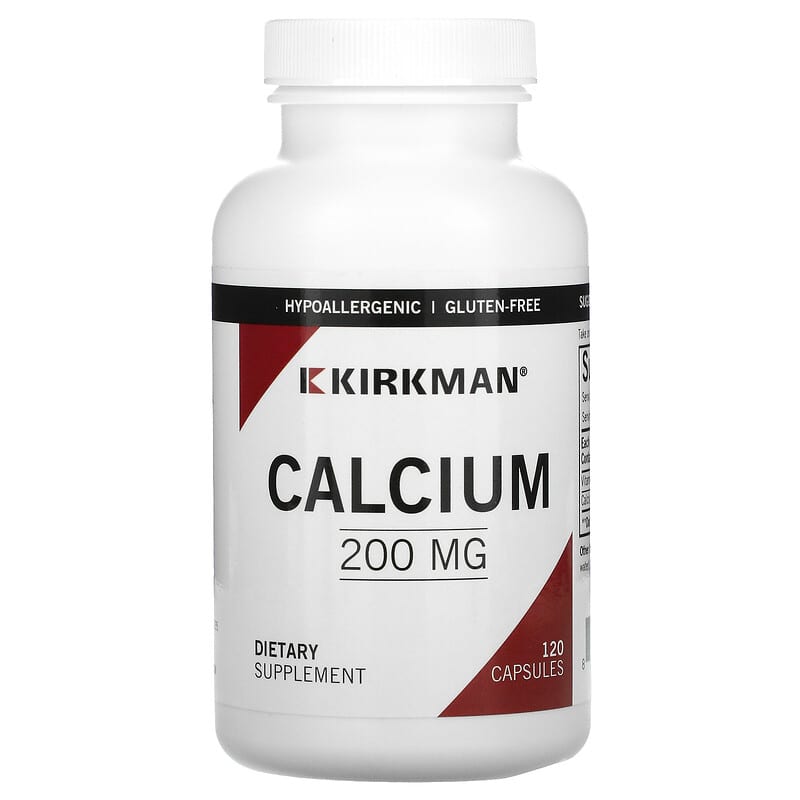 Kirkman Labs Calcium 200 mg 120 Capsules 812325020591