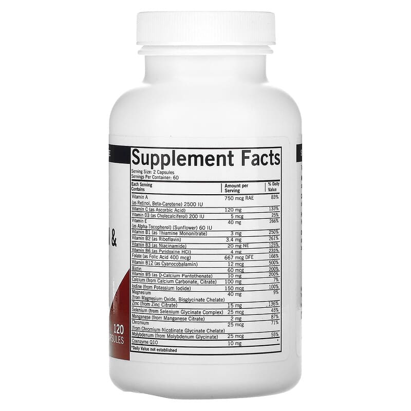 Kirkman Labs, Children's Multivitamin & Mineral, 120 Capsules 812325021048