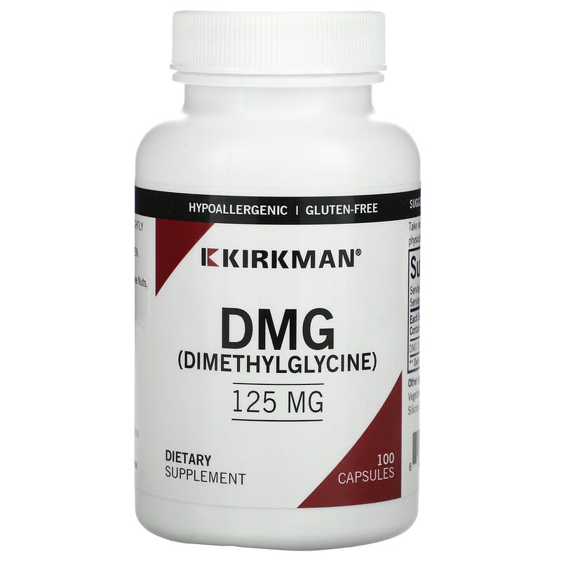 Kirkman Labs DMG (Dimethylglycine) 125 mg 100 Capsules 812325020072