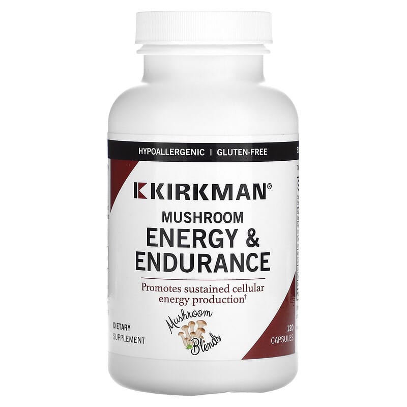 Kirkman Labs Mushroom Energy & Endurance 120 Capsules 812325028474