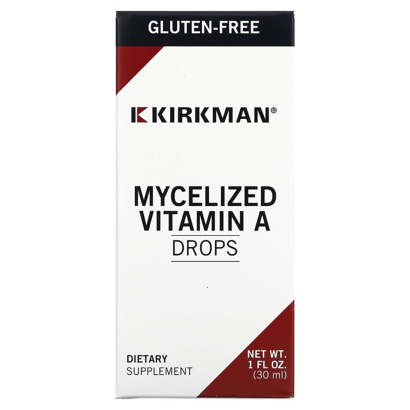 Kirkman Labs Mycelized Vitamin A Drops 1 fl oz (30 ml) 812325021383