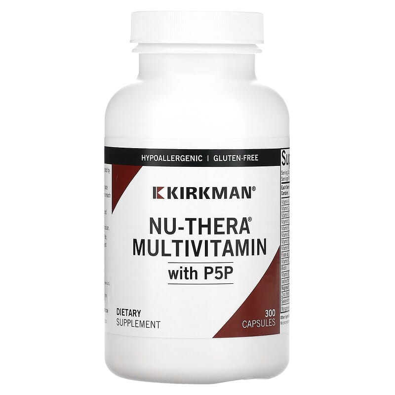 Kirkman Labs Nu-Thera Multivitamin with P5P 300 Capsules 812325021208