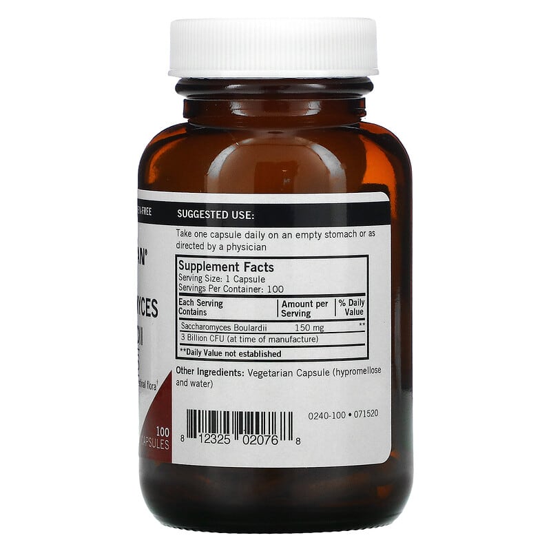 Kirkman Labs, Saccharomyces Boulardii, 100 Capsules 812325020768