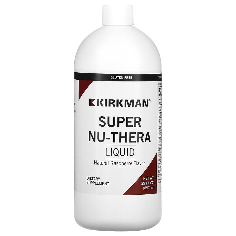 Kirkman Labs Super Nu-Thera Liquid Natural Raspberry Flavor 29 fl oz (857 ml) 812325021758