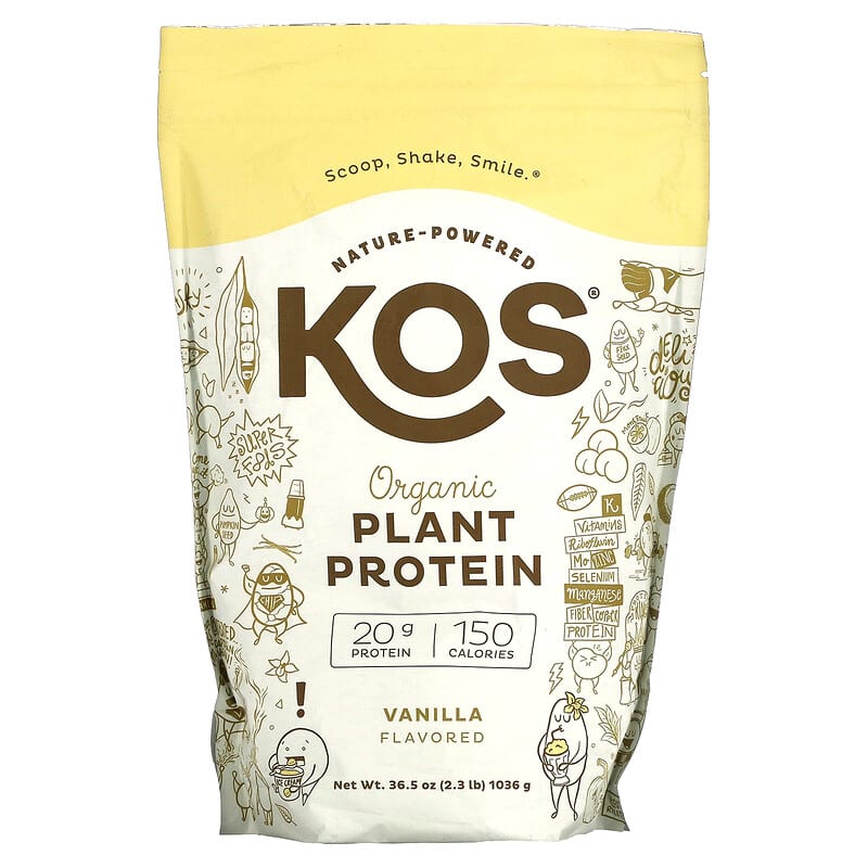 KOS Organic Plant Protein Vanilla 2.3 lb (1,036 g) 850000503809