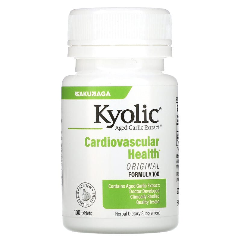 Kyolic Aged Garlic Extract Cardiovascular Health Original Formula 100 100 Tablets 23542100311