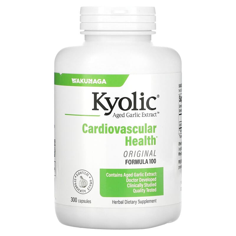 Kyolic Aged Garlic Extract Cardiovascular Health Original Formula 100 300 Capsules 23542100434