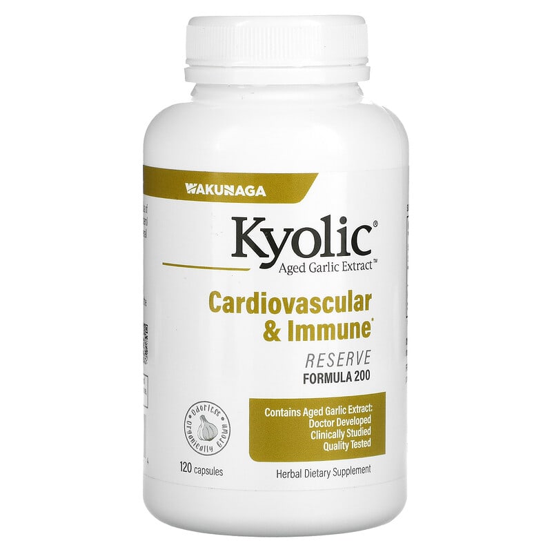 Kyolic Aged Garlic Extract Cardiovascular & Immune 120 Capsules 23542200424