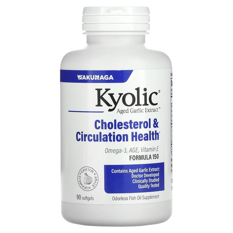Kyolic Aged Garlic Extract Cholesterol & Circulation Health 90 Softgels 23542150491