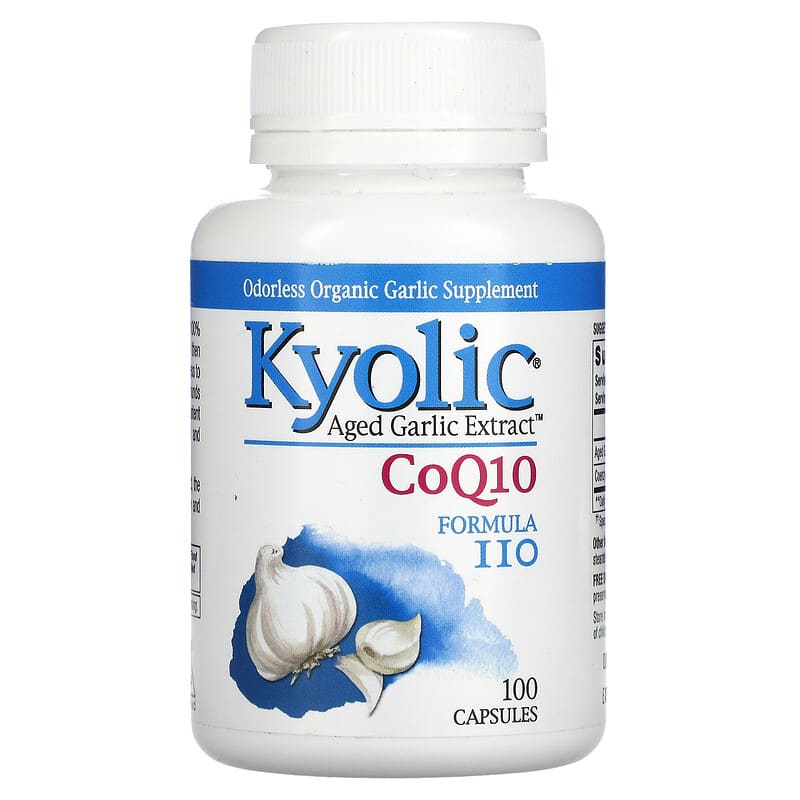 Kyolic Aged Garlic Extract CoQ10 Formula 110 100 Capsules 23542110419
