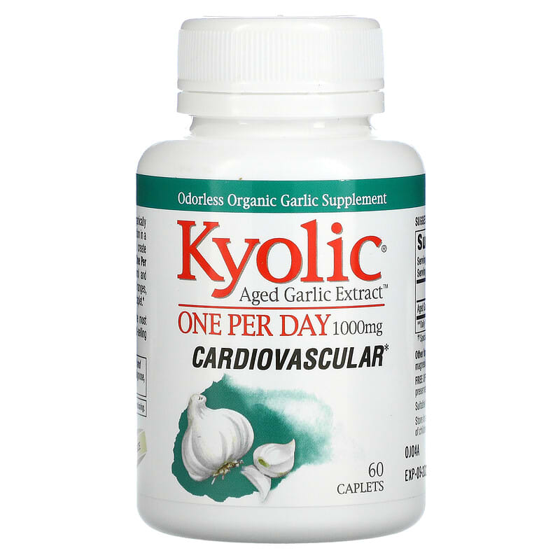 Kyolic Aged Garlic Extract One Per Day 1,000 mg 60 Caplets 23542250665