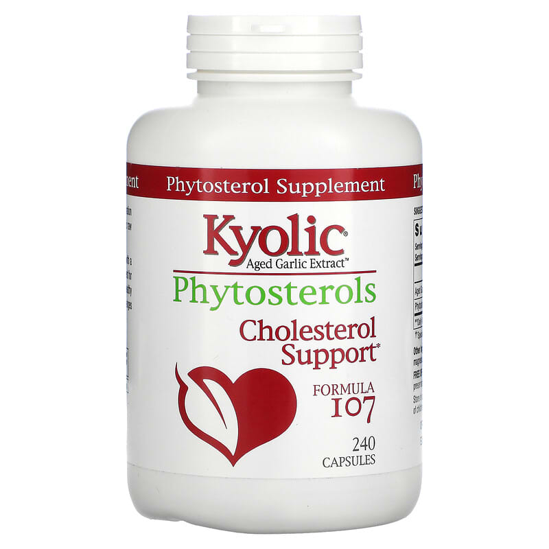 Kyolic Aged Garlic Extract Phytosterols Formula 107 240 Capsules 23542107433