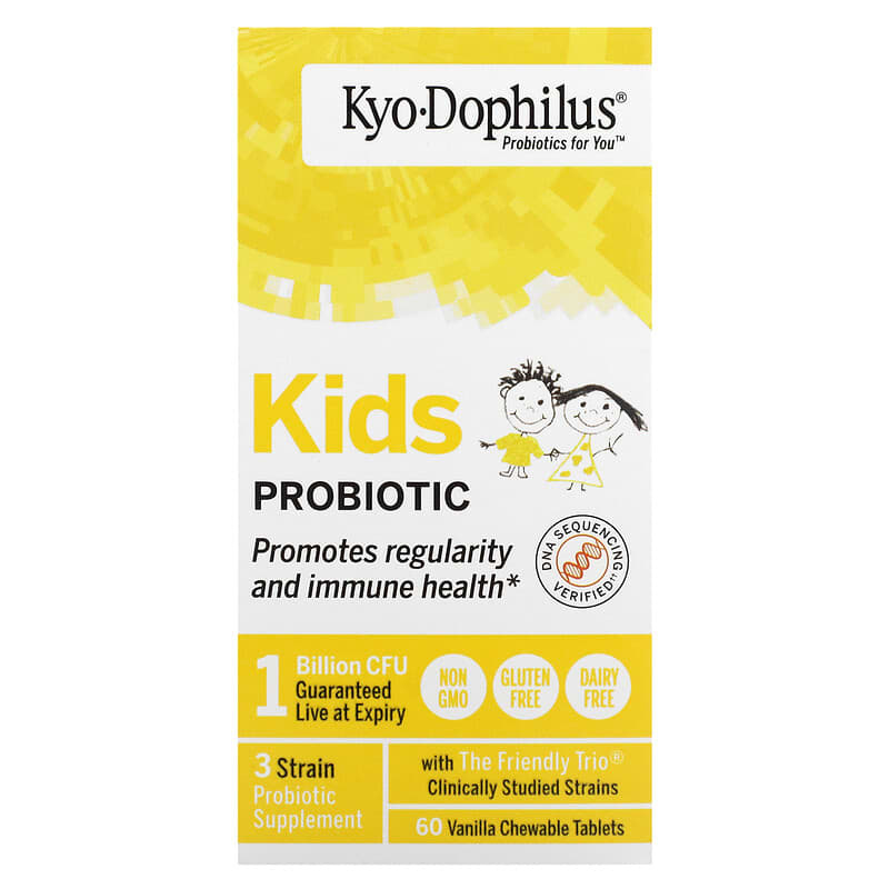 Kyolic Kids Probiotic Vanilla 60 Chewable Tablets 23542601320