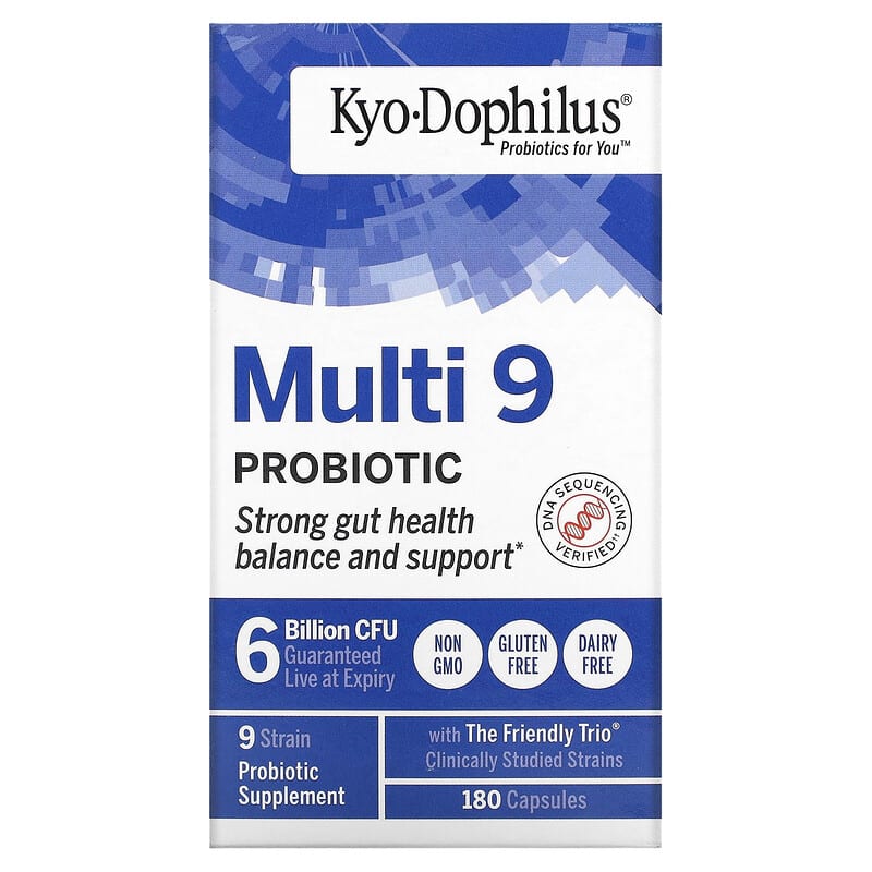 Kyolic Kyo-Dophilus Multi 9 Probiotic 6 Billion CFU 180 Capsules 23542610421