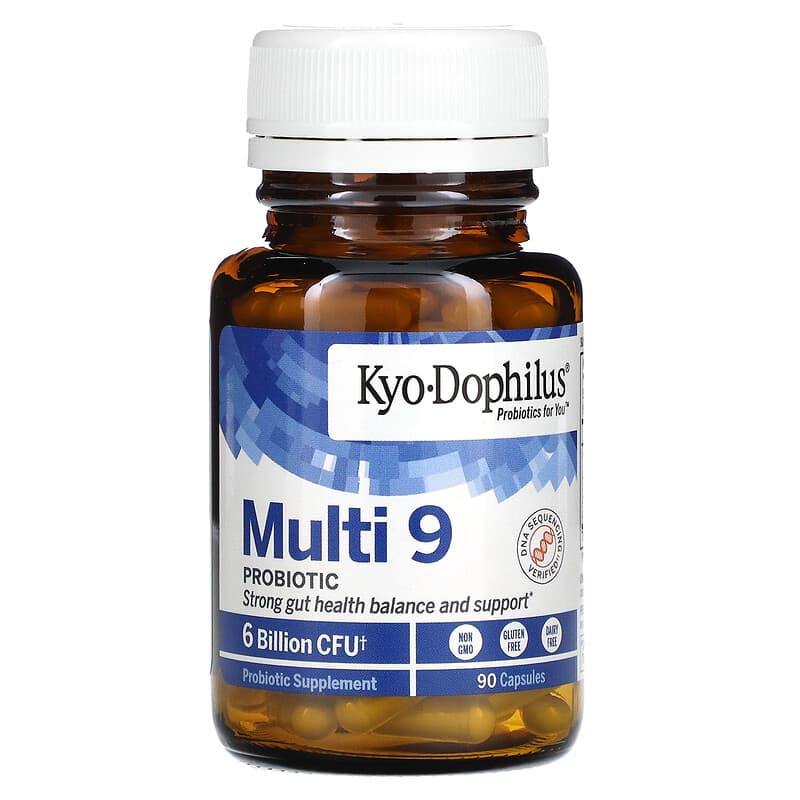Kyolic, Kyo-Dophilus, Multi 9 Probiotic, 6 Billion CFU, 90 Capsules 23542610490