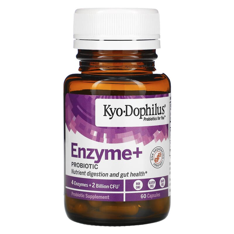 Kyolic, Kyo Dophilus, Probiotics Plus Enzymes, 60 Capsules 23542602419