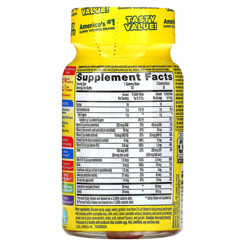 L'il Critters, Gummy Vites Daily Multivitamin, 70 Gummies 27917006239