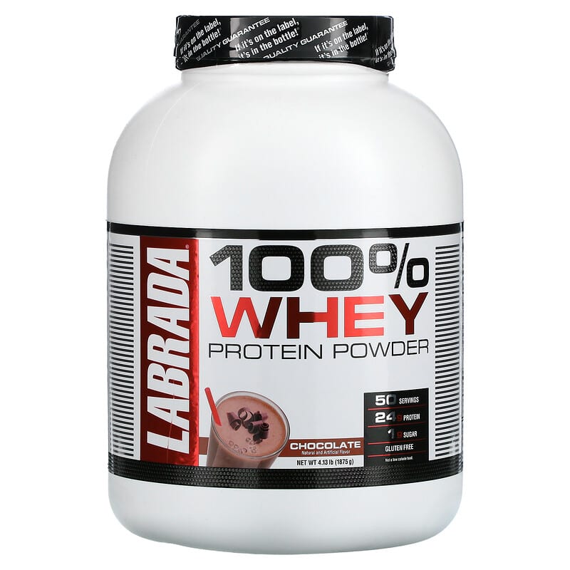 Labrada Nutrition 100% Whey Protein Chocolate 4.13 lb (1,875 g) 710779560383