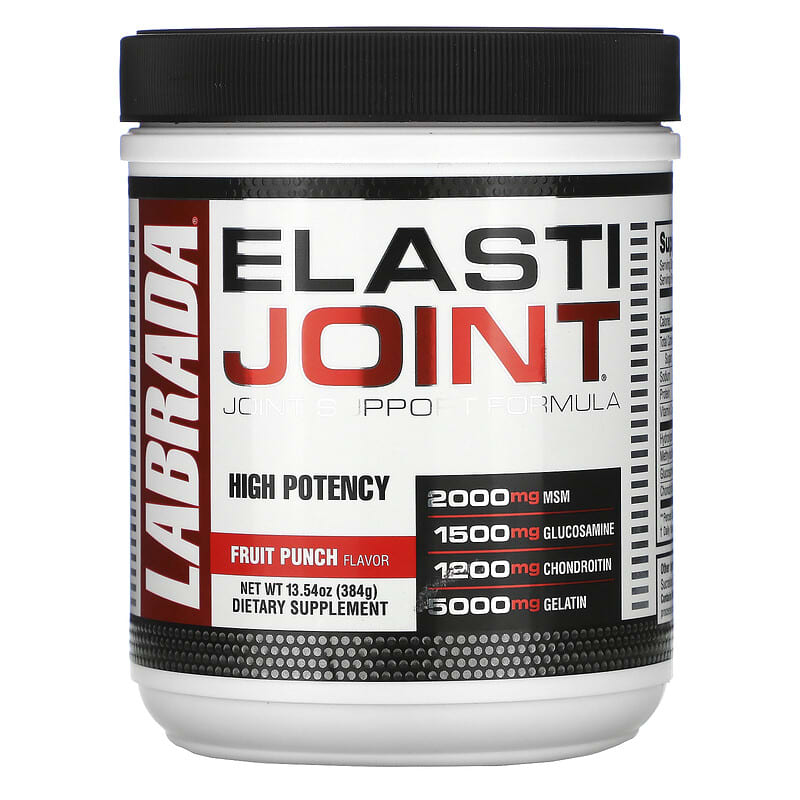 Labrada Nutrition ElastiJoint Joint Support Formula Fruit Punch Flavor 13.54 oz (384 g) 710779361010