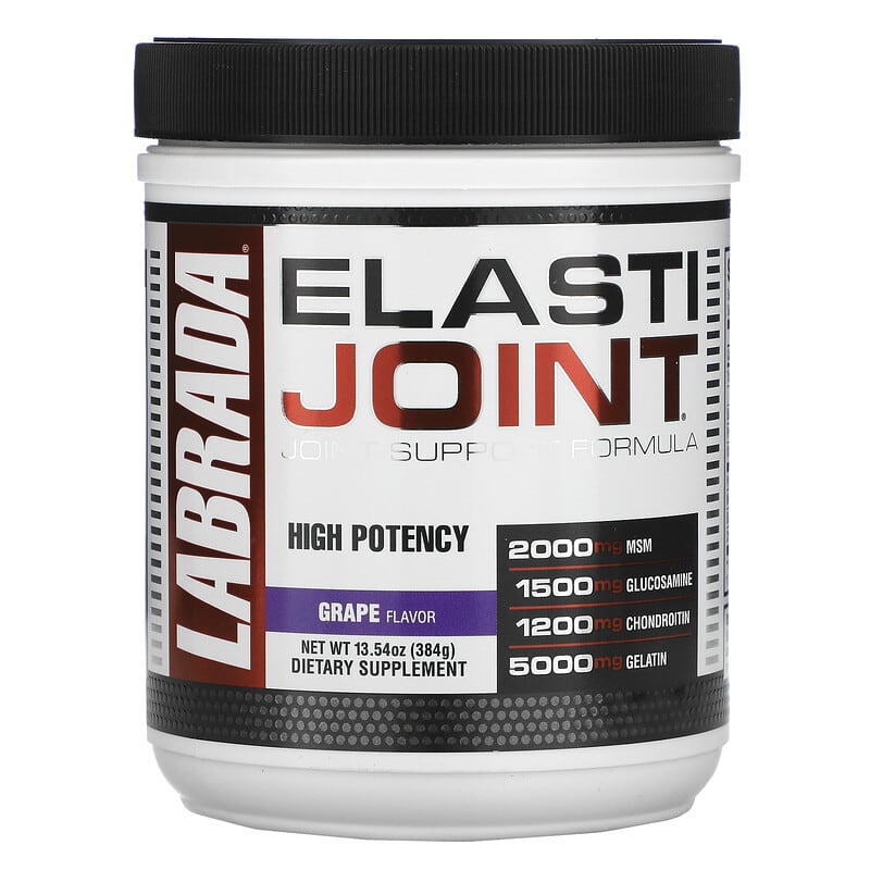 Labrada Nutrition ElastiJoint Joint Support Formula Grape Flavor 13.54 oz (384 g) 710779361027